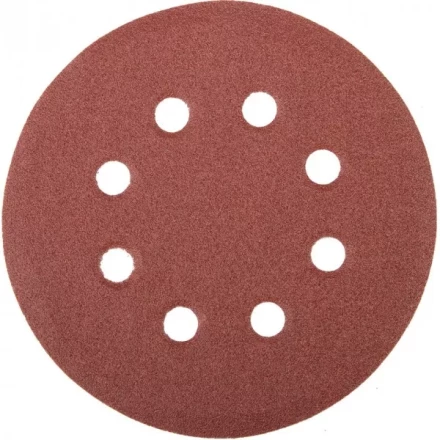 Круг шлифовальный универсальный STAYER &quot;MASTER&quot; из абразивной бумаги на велкро основе, 8 отверстий, Р100, 115мм, 5шт 35450-115-100 купить в Кургане