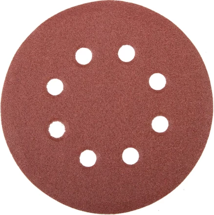 Круг шлифовальный универсальный STAYER &quot;MASTER&quot; из абразивной бумаги на велкро основе, 8 отверстий, Р100, 115мм, 5шт 35450-115-100 купить в Кургане