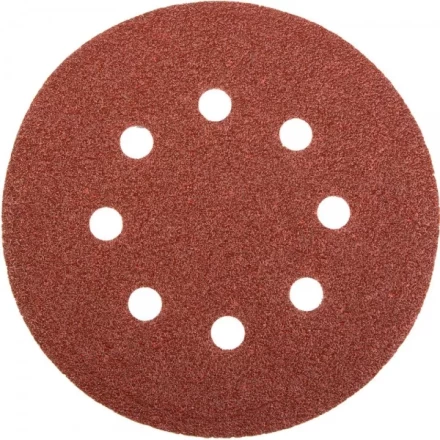 Круг шлифовальный универсальный STAYER &quot;MASTER&quot; из абразивной бумаги на велкро основе, 8 отверстий, Р60, 115мм, 5шт 35450-115-060 купить в Кургане