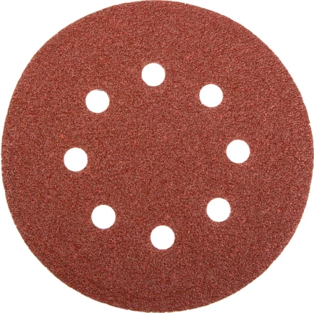 Круг шлифовальный универсальный STAYER &quot;MASTER&quot; из абразивной бумаги на велкро основе, 8 отверстий, Р60, 115мм, 5шт 35450-115-060 купить в Кургане