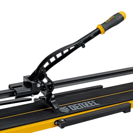 Плиткорез рельсовый Denzel 800х16мм, каретка на подш., стальная станина, усил. рукоятка-пенал 877016 купить в Кургане