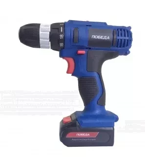 Аккумуляторный Дрель-шуруповерт ПОБЕДА ДА-18/2 Ли купить в Кургане