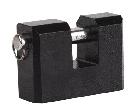 Замок навесной ЗУБР &quot;МАСТЕР&quot; усиленный, дисковый механизм секрета, ключ 7 PIN, дужка d-14мм, 90мм 3720-3_z01 купить в Кургане