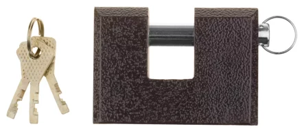 Замок навесной ЗУБР &quot;МАСТЕР&quot; усиленный, дисковый механизм секрета, ключ 7 PIN, дужка d-14мм, 90мм 3720-3_z01 купить в Кургане