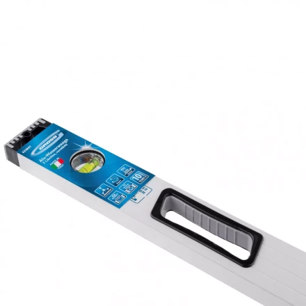 Уровень алюминиевый 800 мм усиленный рукоятки фрезерованный 3 глазка магнитный Gross 34371 купить в Кургане