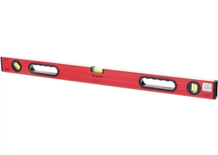 Уровень алюминиевый 600 мм  фрезерованный. 3 глазка 1 поворотный. две ручки. усиленный MATRIX 34506 купить в Кургане