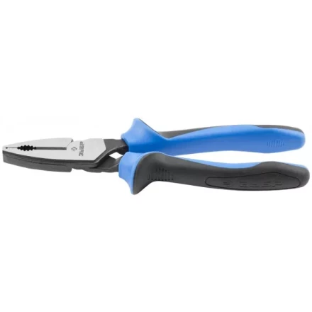 Плоскогубцы ЗУБР &quot;ПРОФЕССИОНАЛ&quot; &quot;ТИТАН&quot; комбинир, двухкомп рукоятка, увелич передаточ усилие, повыш износостойкость, 200 мм 2207-1-20 купить в Кургане