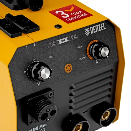 Аппарат инвертор. полуавтомат. сварки Mini MIG-140LFG, 140 А, ПВ 60%// Denzel 94305 купить в Кургане