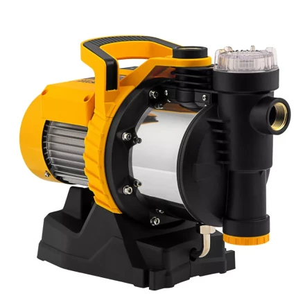 Садовый поверхностный насос Denzel 97305 GP1100SS, 1100 Вт, 4000 л/ч, подъем 45 м, пластик купить в Кургане