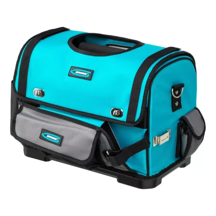 Переноска для инструмента Gross 90274, 400х225х300мм, пластиковое дно, наплечный ремень купить в Кургане