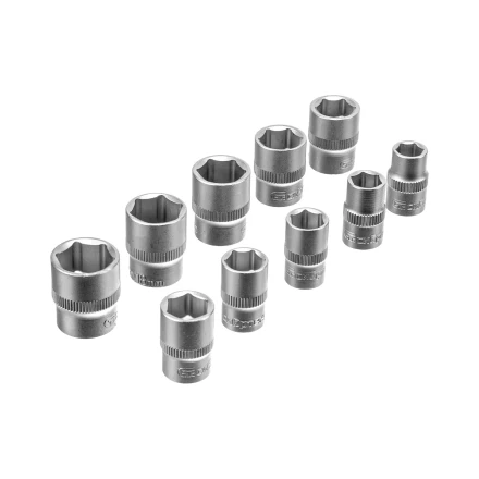 Набор инструментов Сибртех 14171, 1/2&quot;, 3/8&quot;, 1/4&quot;, пластиковый кейс 172 предм. купить в Кургане