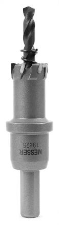 ТСТ коронка MESSER 19X25 с центрирующим сверлом и толкающей пружиной купить в Кургане