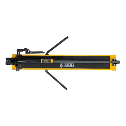 Плиткорез рельсовый Denzel 1000х16мм, каретка на подш., стальная станина, усил. рукоятка-пенал 877018 купить в Кургане