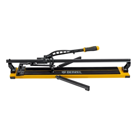 Плиткорез рельсовый Denzel 1000х16мм, каретка на подш., стальная станина, усил. рукоятка-пенал 877018 купить в Кургане