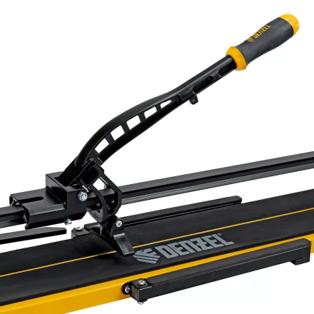 Плиткорез рельсовый Denzel 1000х16мм, каретка на подш., стальная станина, усил. рукоятка-пенал 877018 купить в Кургане