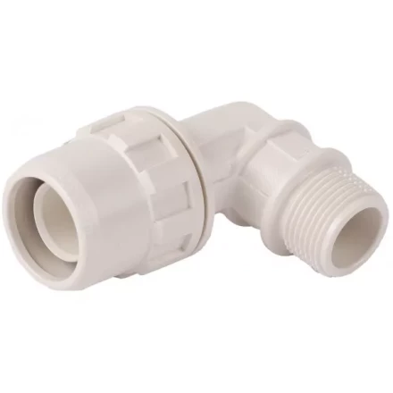 Муфта ЗУБР &quot;ШиреФит&quot; соединительная угловая 90°, &quot;штуцер с гайкой - внешняя резьба&quot;, 26мм-3/4&quot; 51465-26-3/4 купить в Кургане