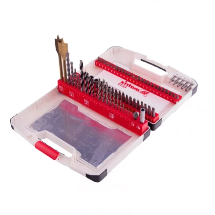 Набор сверл комбинированный по металлу 1-6 мм бетону 4-8 мм дереву 3-8 мм перки биты 44 шт адаптер головки 6 шт 75 предметов Pro Matrix 725675 купить в Кургане