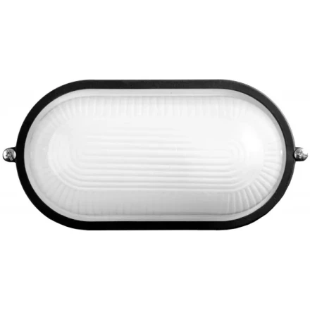 Светильник уличный СВЕТОЗАР влагозащищенный, овал, цвет черный, 100Вт SV-57203-B купить в Кургане