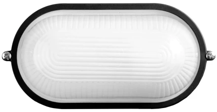 Светильник уличный СВЕТОЗАР влагозащищенный, овал, цвет черный, 100Вт SV-57203-B купить в Кургане