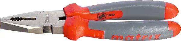 Плоскогубцы комбинированные 200мм двухкомпонентные рукоятки MATRIX PROFESSIONAL 16944 купить в Кургане
