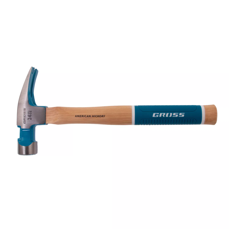 Молоток-гвоздодер, 680 г Gross 10425, угол 75, магнит, обрезиненная рукоятка AMERICAN HICKORY купить в Кургане