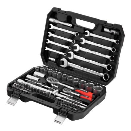 Набор инструментов, 1/2&quot;, 1/4&quot;, пластиковый кейс, 82 предмета// MTX 13563 купить в Кургане