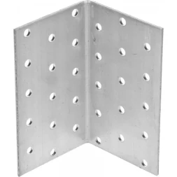 Крепежный угол ЗУБР "МАСТЕР" равносторонний, 100х60х60мм, 20шт 310205-100-060