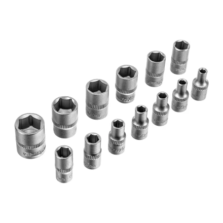 Набор инструментов Сибртех 14172, 1/2&quot;, 3/8&quot;, 1/4&quot;, пластиковый кейс 160 предм. купить в Кургане