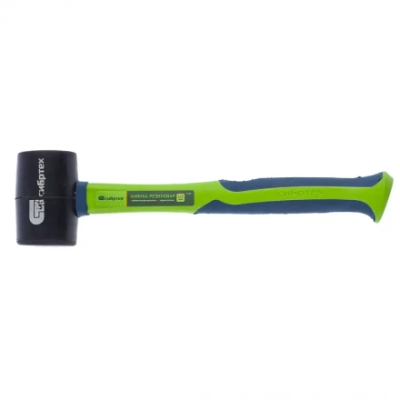 Киянка резиновая 225г черная резина с фибергласовой рукояткой СИБРТЕХ артикул 11163 купить в Кургане