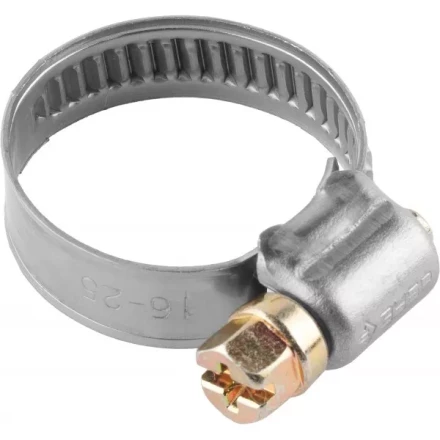 Хомуты ЗУБР &quot;ЭКСПЕРТ&quot;, нерж. сталь, накатная лента 9 мм, 12-20 мм, 200 шт 37820-12-20-200 купить в Кургане