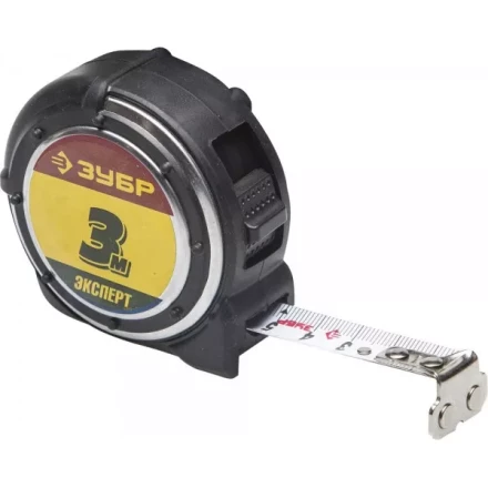 Рулетка ЗУБР &quot;ЭКСПЕРТ&quot; &quot;АНТЕЙ&quot;, металлический обрезиненный корпус, полотно с нейлоновым напылением, 3мх16мм 34053-03-16 купить в Кургане