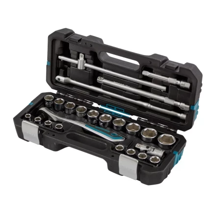 Набор инструментов 24 предмета, 120 зубьев, CrV, 1/2" Gross 14147 купить в Кургане