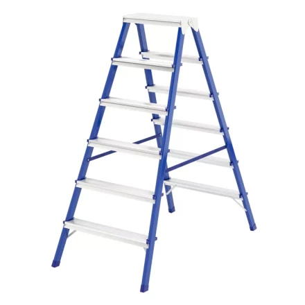 Стремянка двусторонняя 6 ступеней стальная Сибртех 97936 купить в Кургане