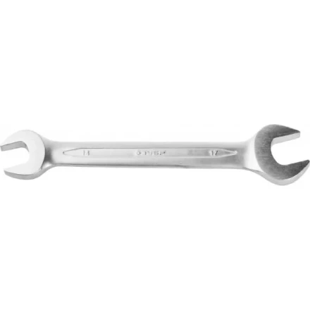 Ключ ЗУБР &quot;ПРОФИ&quot; гаечный рожковый, Cr-V сталь, хромированный, 14х17мм 27027-14-17 купить в Кургане