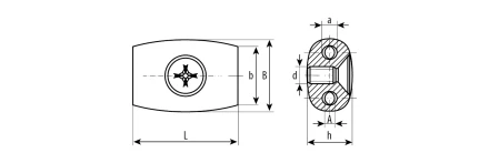 Зажимы троса Бочонок пакет серия МАСТЕР купить в Кургане
