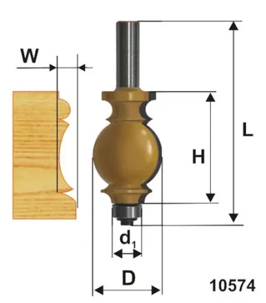 Фреза кромочная фигурная ф254х35мм хв 12мм 10574 купить в Кургане