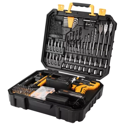 Дрель аккумуляторная DEKO DKCD20FU-Li, 063-4179 + набор 193 аксессуара купить в Кургане