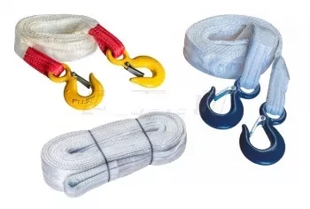 Ремень буксировочный 4т SF2 - 2т L=5.0 м 50мм в 1 слой с крюками купить в Кургане