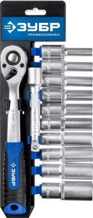 ЗУБР ТБ-12У, 12 предм., (1/2), набор торцовых головок, Профессионал (27650-H12) купить в Кургане