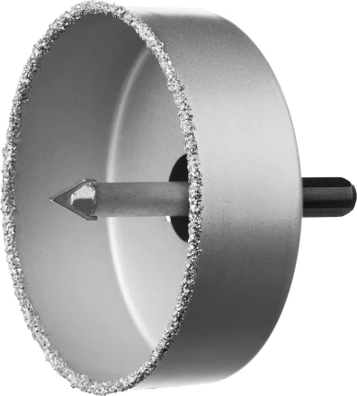 Коронка-чашка ЗУБР &quot;ПРОФЕССИОНАЛ&quot; c карбид-вольфрамовым нанесением, 89 мм, высота 25 мм, в сборе с державкой и сверлом 33360-089_z01 купить в Кургане