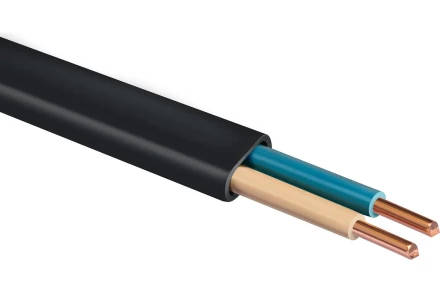 ЗУБР ВВГ-Пнг(А)-LS, 2 x 1.5 мм2, 50 м, ГОСТ 31996-2012, плоский, силовой кабель с пониженным дымо-газовыделением, Профессионал (60006-50) купить в Кургане