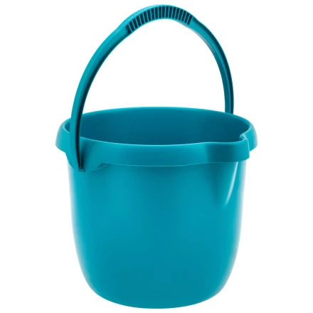 Ведро пластмассовое круглое 12 л, бирюзовое, Home Palisad 929575 купить в Кургане