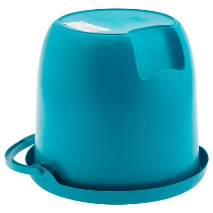 Ведро пластмассовое круглое 12 л, бирюзовое, Home Palisad 929575 купить в Кургане