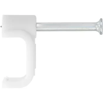 Скобы электроустановочные, 12 мм, прямоугольный профиль, 40 шт  СИБРТЕХ 47542 купить в Кургане