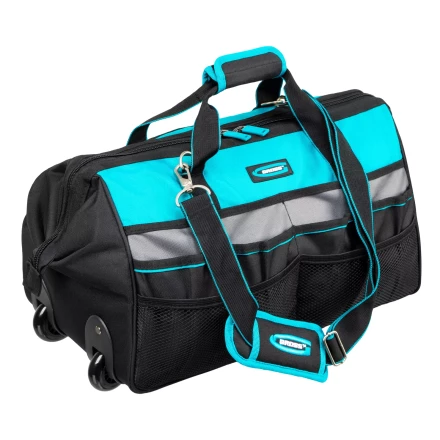 Сумка для инструмента Gross 90276, 500х280х290мм, выдвижная рукоятка, колеса, наплечный ремень купить в Кургане