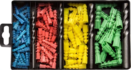 Набор STAYER Свeрла &quot;MASTER&quot; по бетону, с дюбелями, 5; 6; 8; 10мм, 120 предметов 29111-H4-120 купить в Кургане