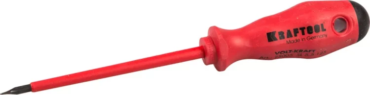 Отвертка KRAFTOOL "VOLT-KRAFT" 1000В, SL 5,5х125мм 25005-5.5-125 купить в Кургане