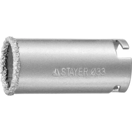 Коронка STAYER &quot;PROFESSIONAL&quot; кольцевая с карбидно-вольфрамовой крошкой, d=33мм 33345-33 купить в Кургане