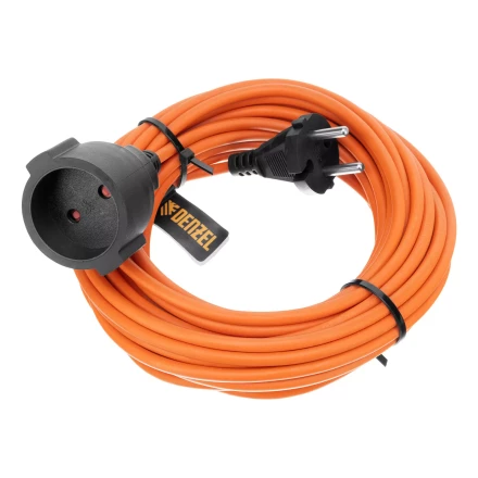 Удлинитель-шнур силовой Denzel Garden Series, б/з, ПВС, 10м, 1 розетка, 2 x 1 мм, 3 м, 37401 купить в Кургане