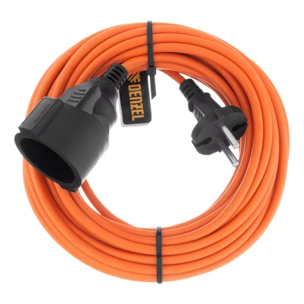 Удлинитель-шнур силовой Denzel Garden Series, б/з, ПВС, 10м, 1 розетка, 2 x 1 мм, 3 м, 37401 купить в Кургане